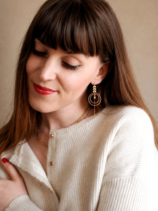 New Summer 25 in Gold / Signature Chain Earrings