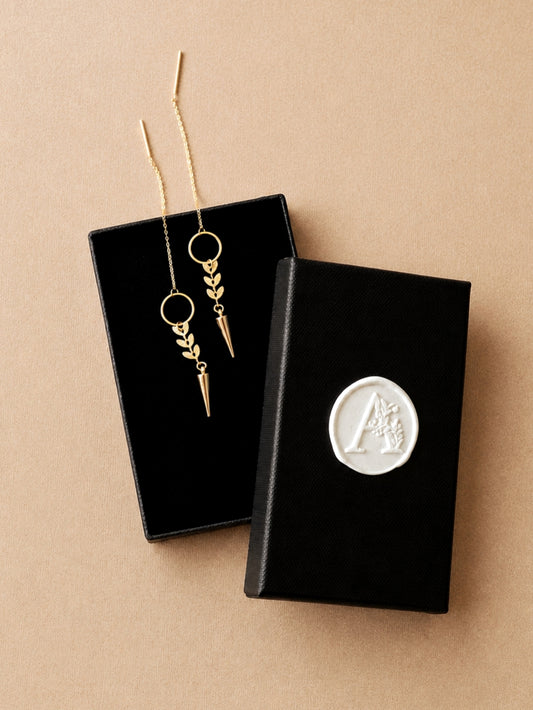 Andrea Atlas Signature Chain Earrings N°56 in Gold