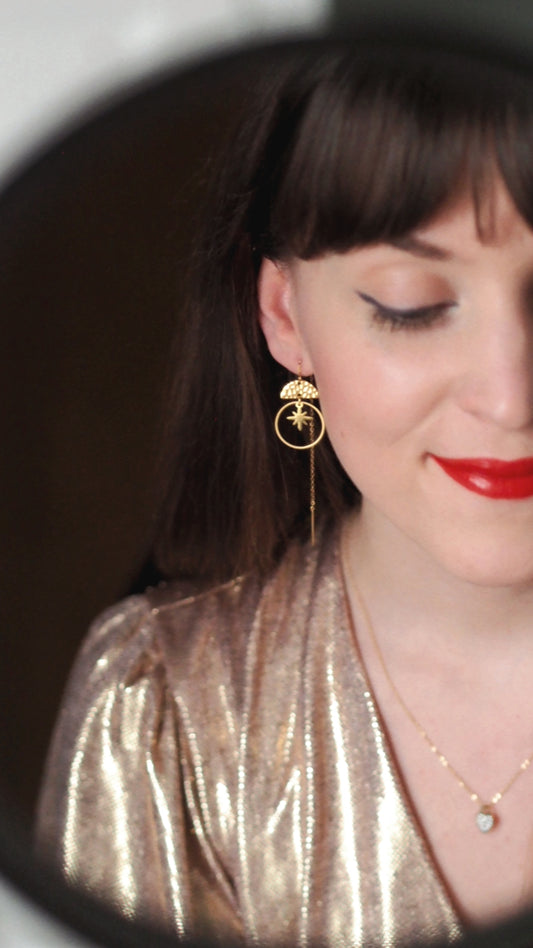 "Dancing In The Rain" Signature Chain Earrings