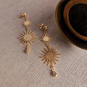 Andrea Atlas Sun & Star  Earrings