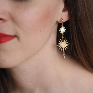 Andrea Atlas Sun & Star  Earrings