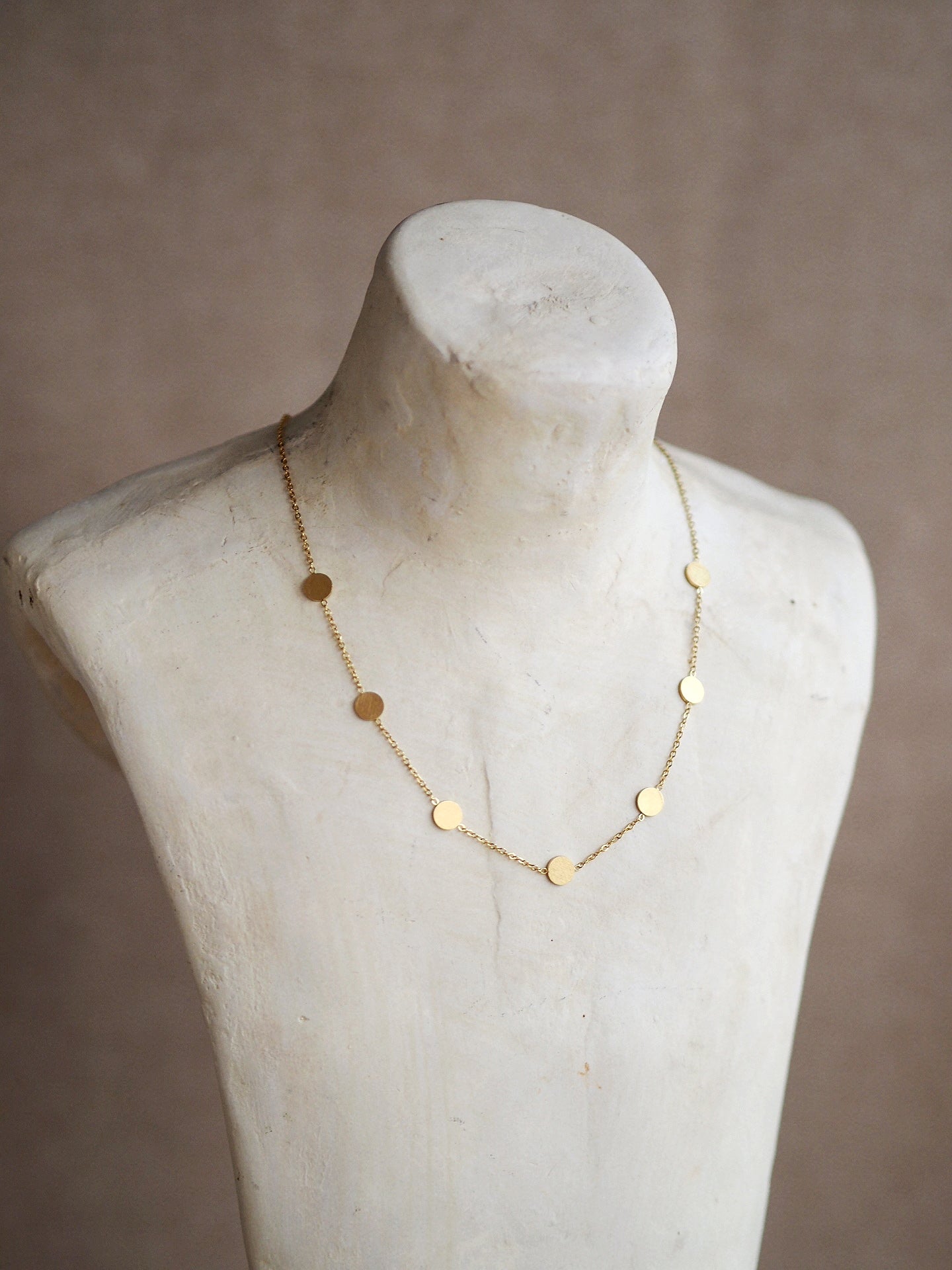 Eugenia Brushed Rounds Necklace