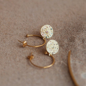 Andrea Atlas Star Hoops M Size