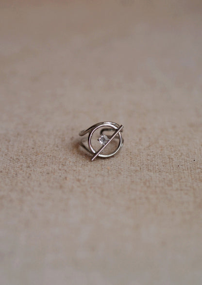 Evangeline Barred Circle Ring