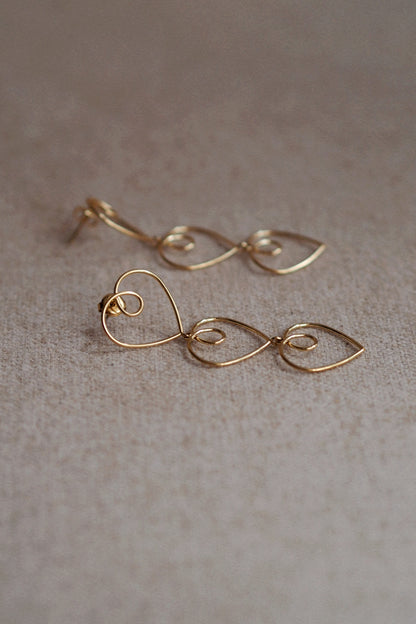 Primrose Three Heart Earrings