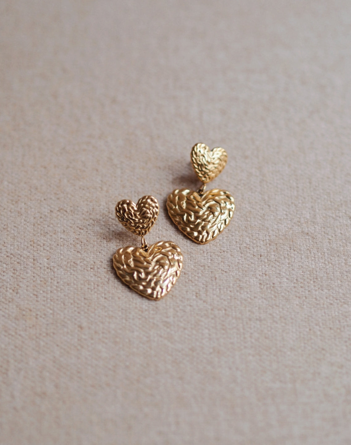 Therese Double Heart Earrings