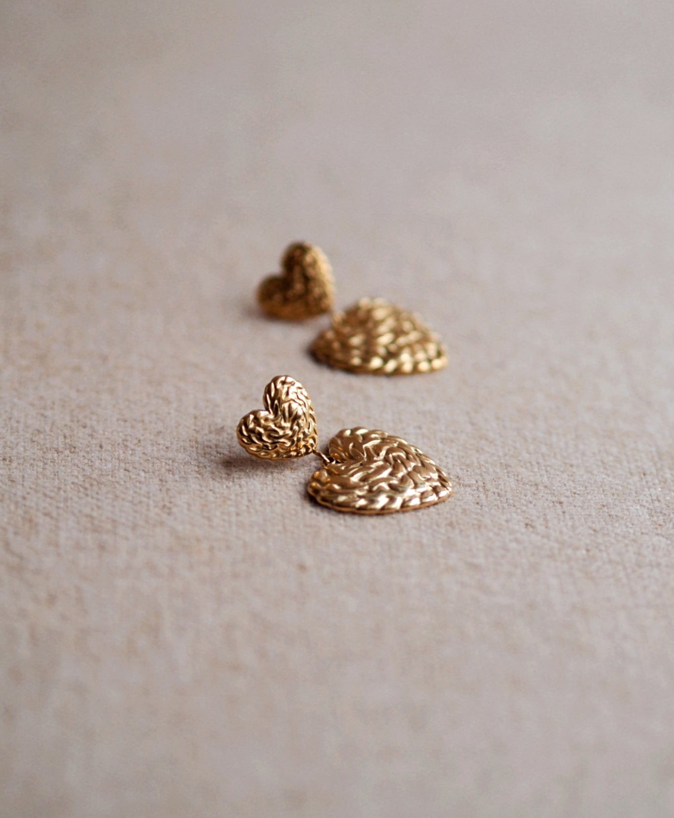 Therese Double Heart Earrings