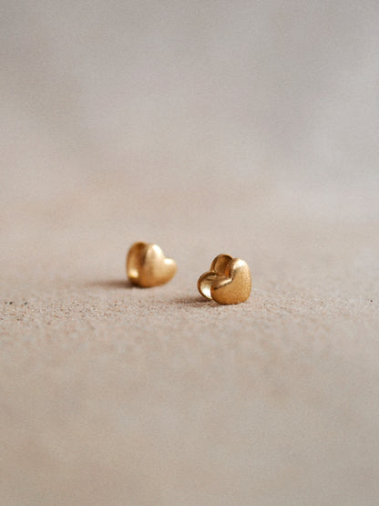 Valentina Gold Heart Earrings