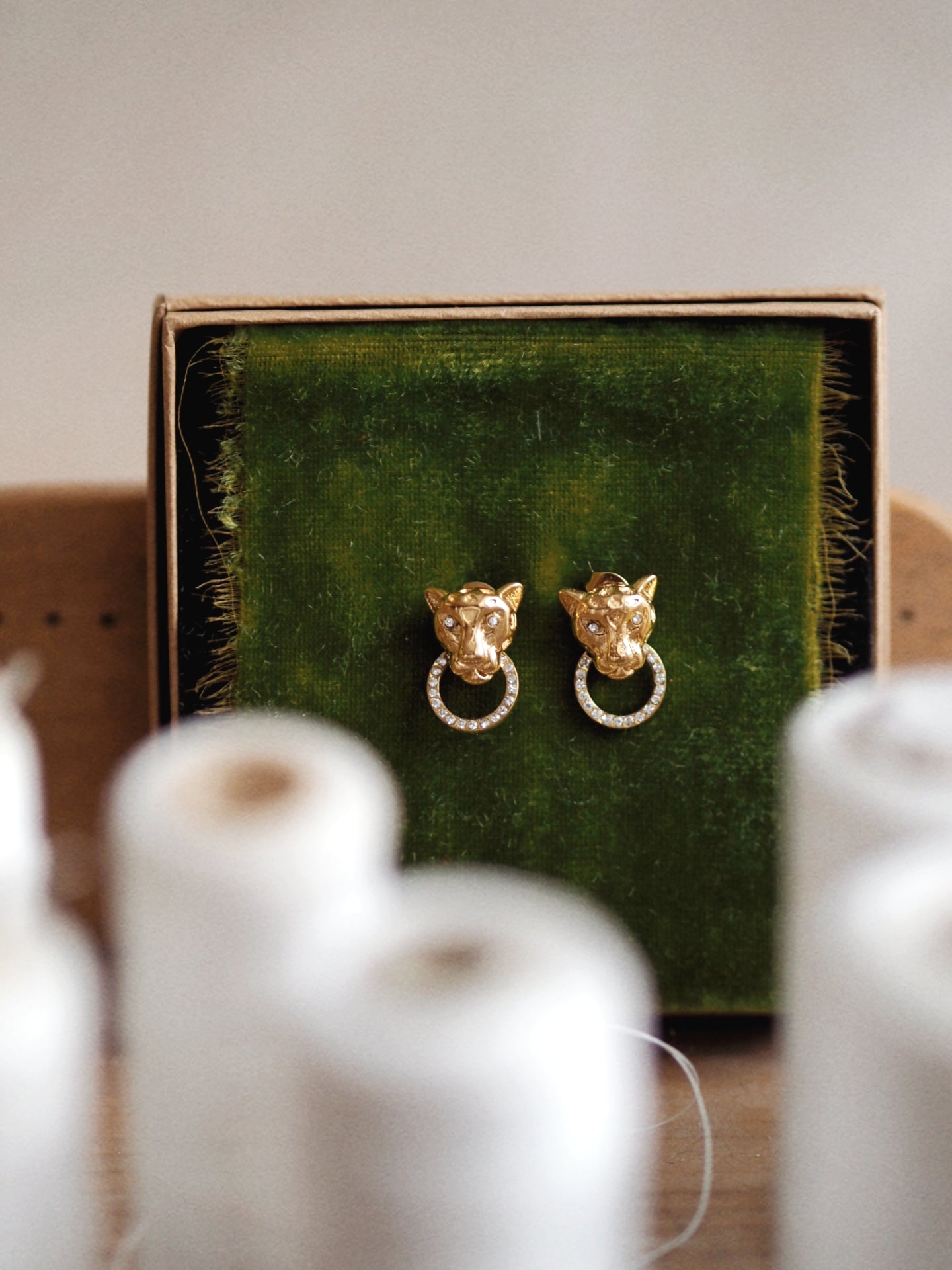 Jemima Lion head Earrings