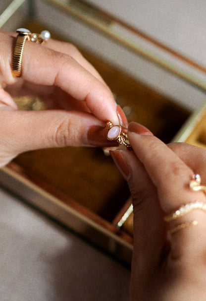 Madeleine Pink Stone Ring