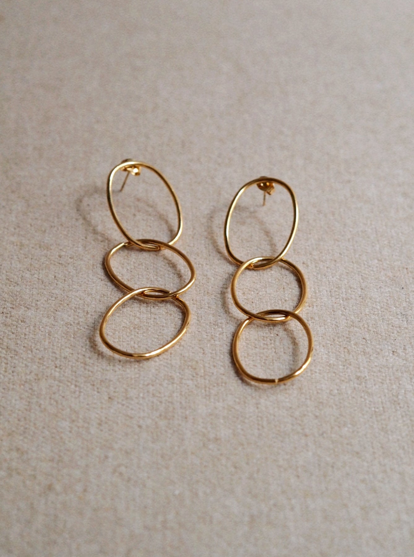 Angelique Long Hoop Earrings