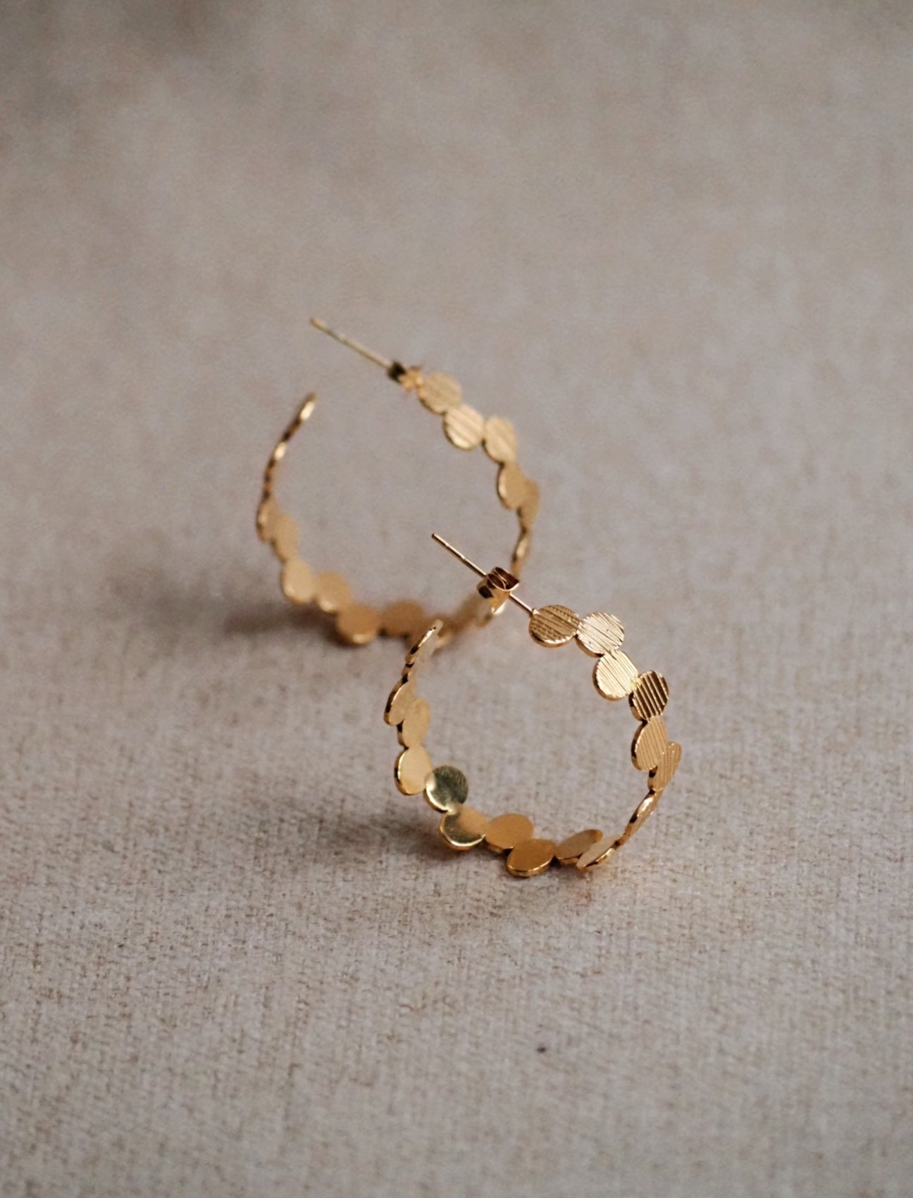 Multi point half hoop earrings