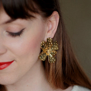Tove Large Flower Earrings