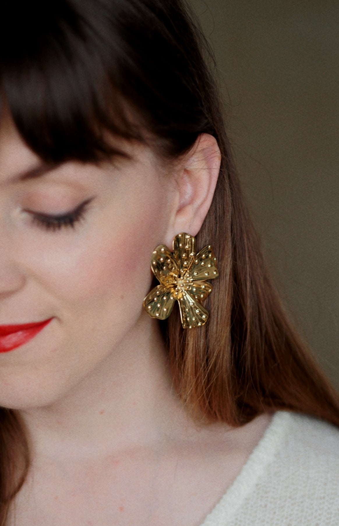 Tove Large Flower Earrings