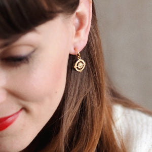 Andrea Atlas Compass Hoops