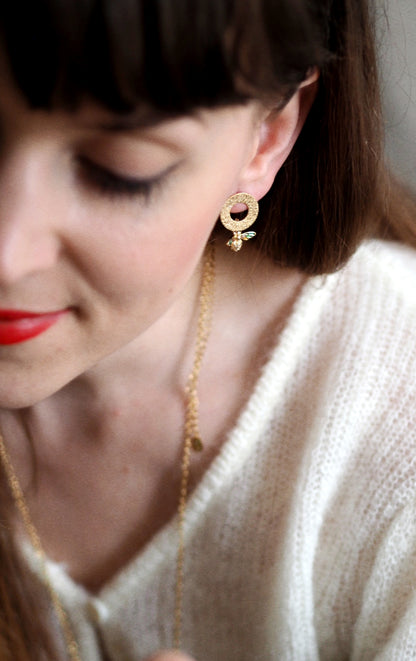 Andrea Atlas Bee Earrings