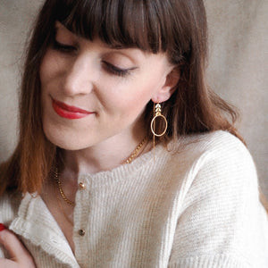 Andrea Atlas Signature Chain Earrings N°5