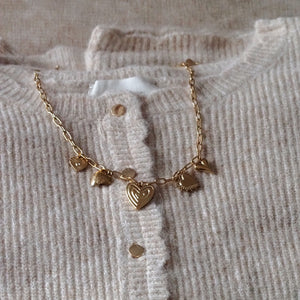 Maja Multiple Heart Necklace