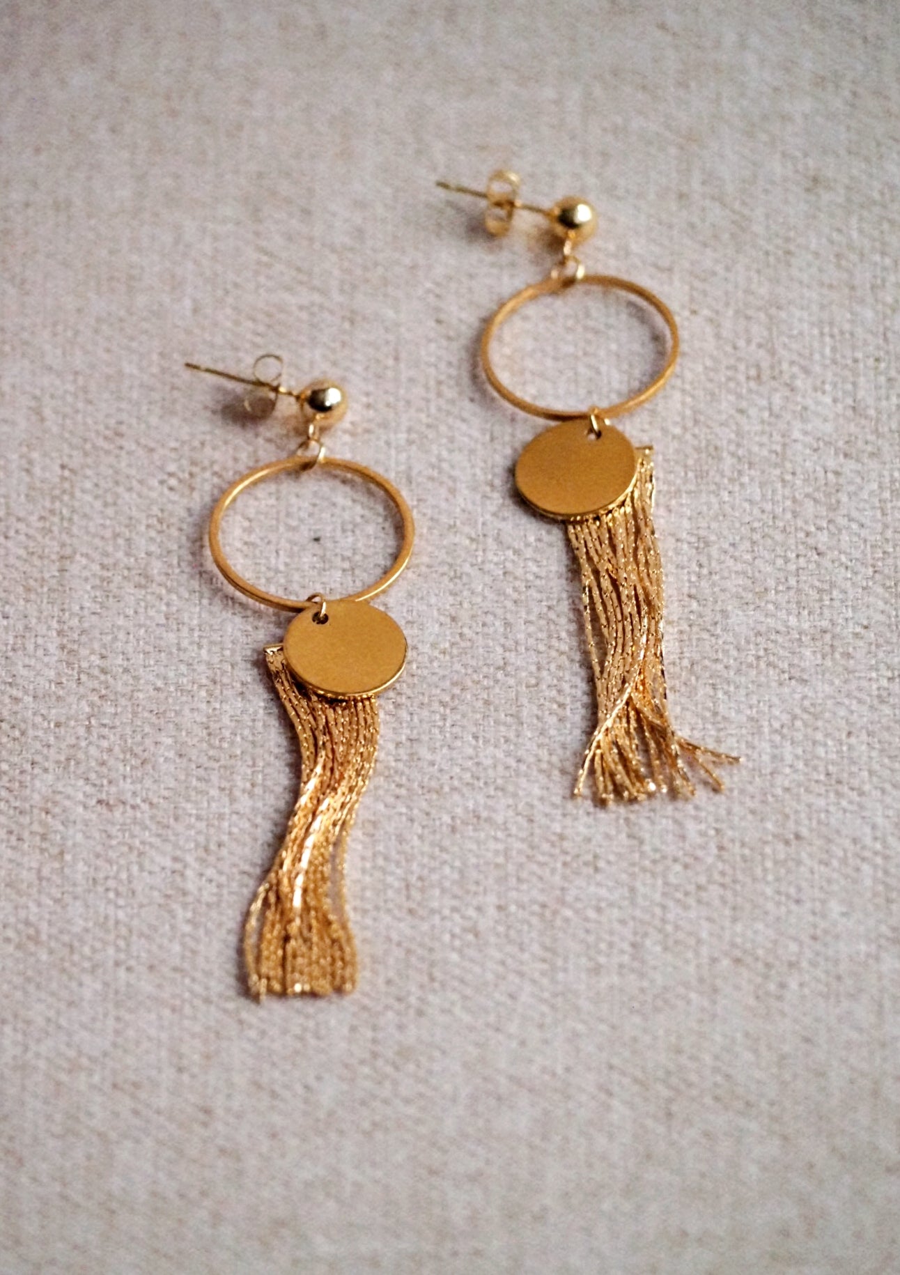 Andrea Atlas Coin & Tassel Earrings