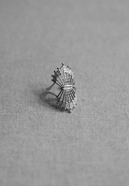 Samantha Vintage Style Ring / silver