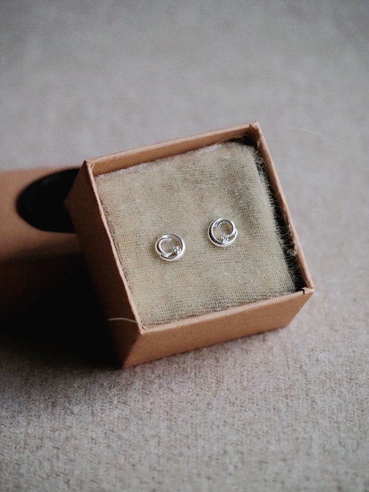 Atlas Sterling Silver Studs N°10