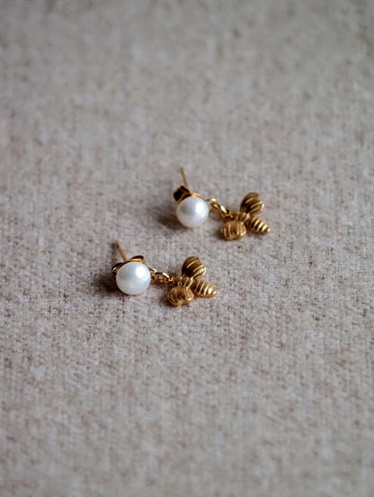 Atlas Delicate Bee Earrings