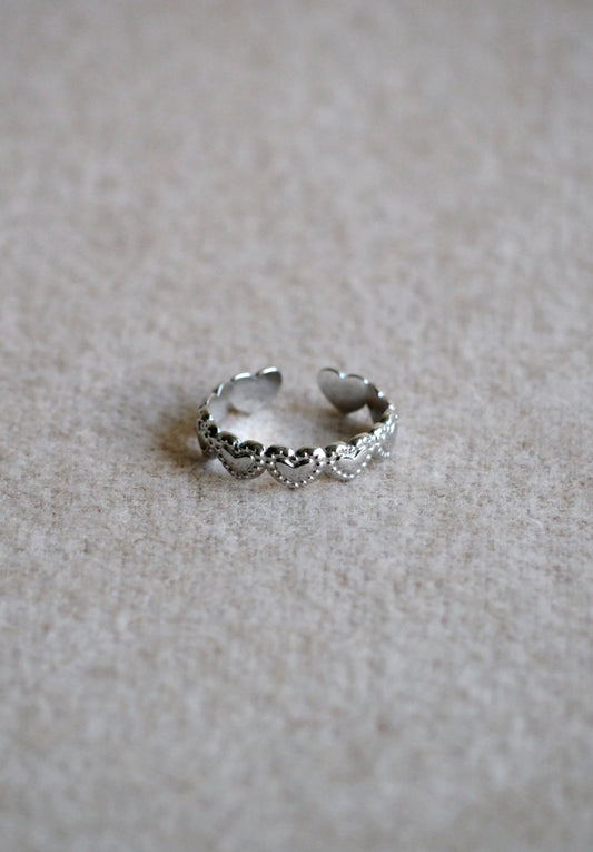 Adjustable Heart Ring