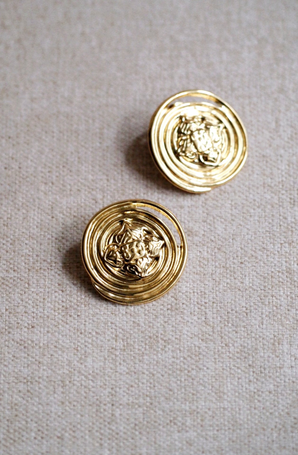 Monica Large Coin Earrings