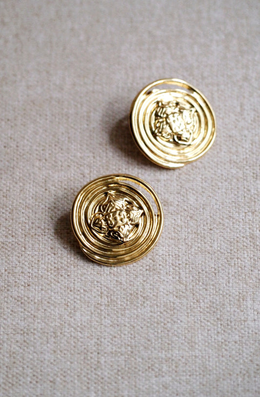 Monica Large Coin Earrings