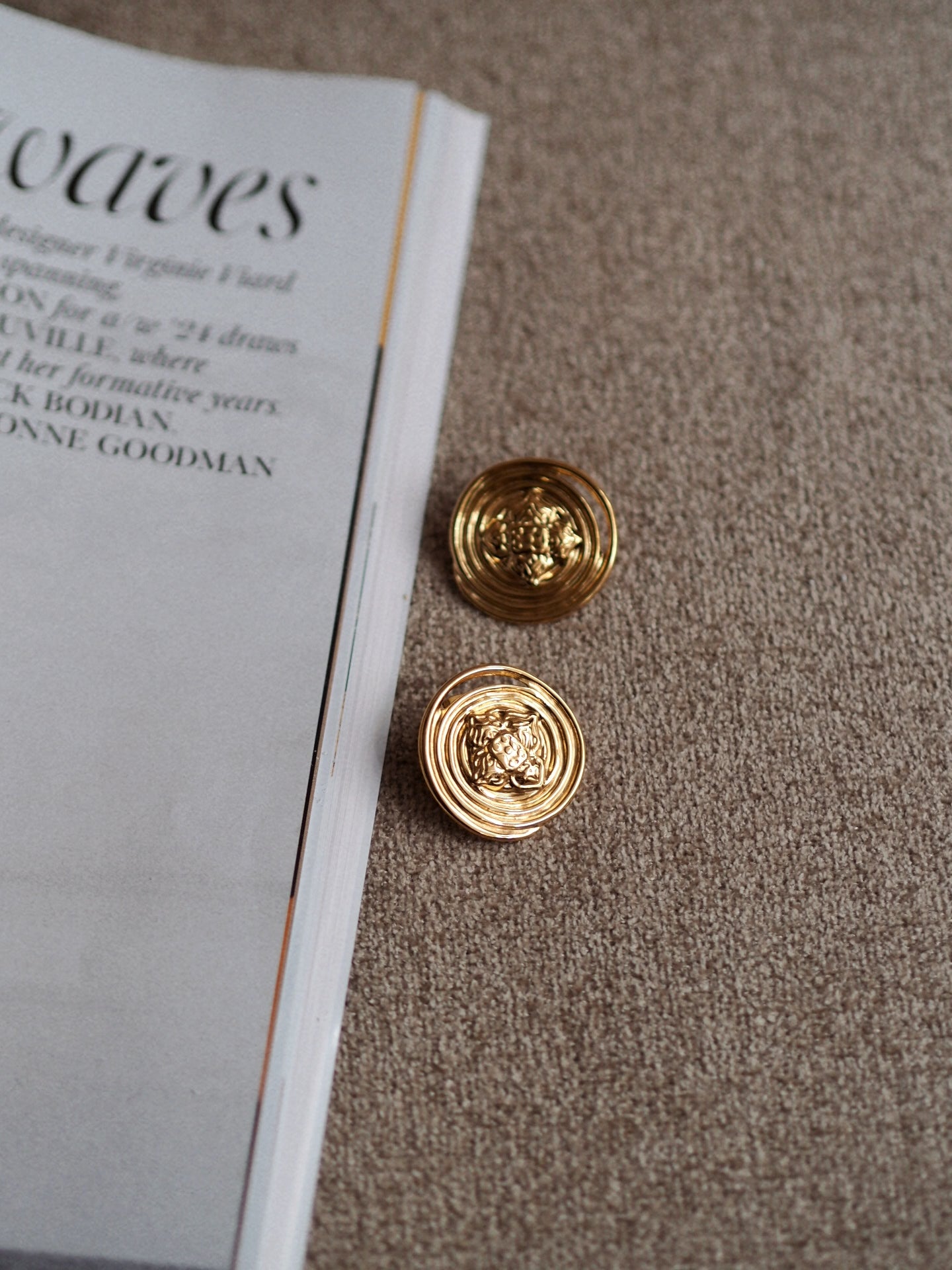 Monica Large Coin Earrings