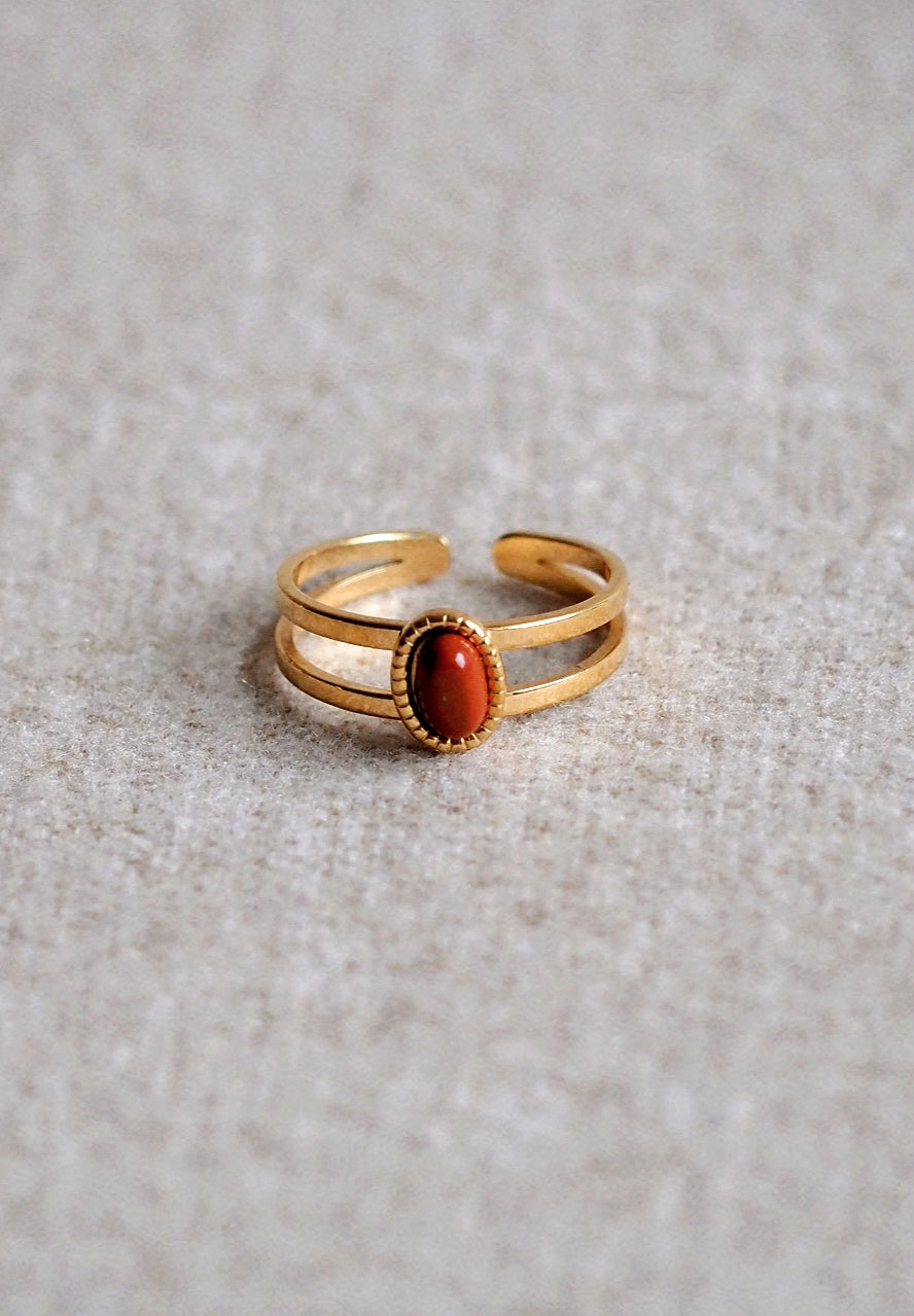 Georgina Red Stone Ring