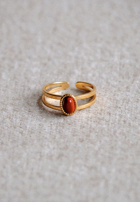 Georgina Red Stone Ring