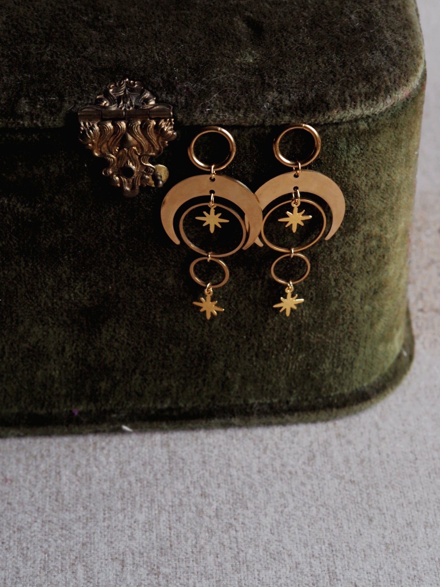 Andrea Atlas Moon and Star Earrings