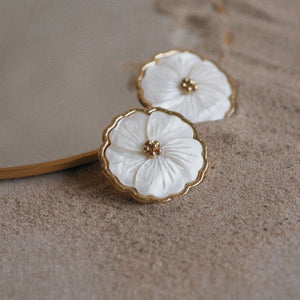 Gladys Large Floral Earrings