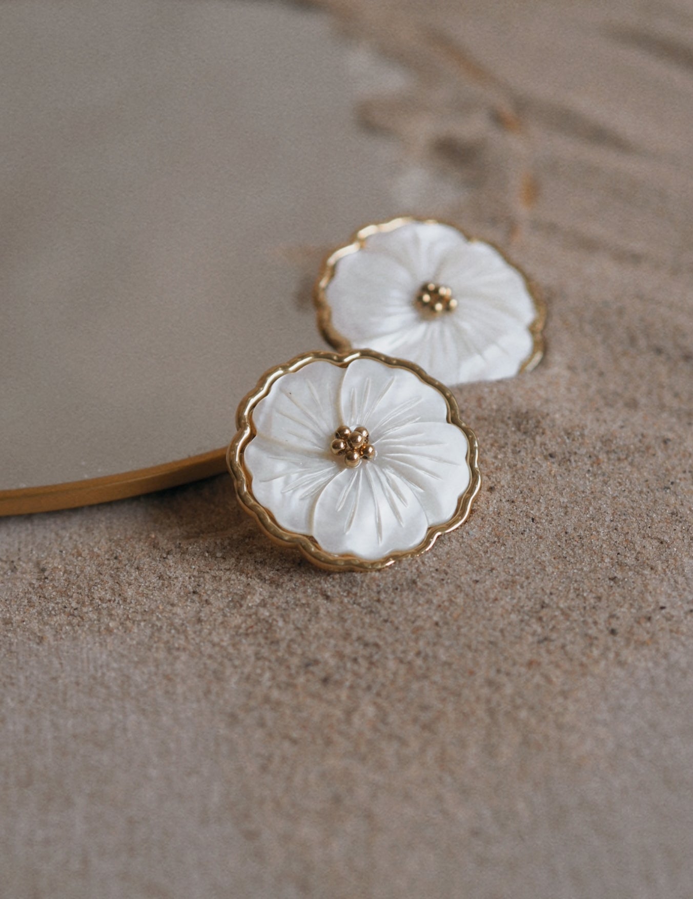 Gladys Large Floral Earrings