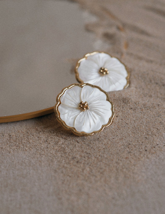 Gladys Large Floral Earrings