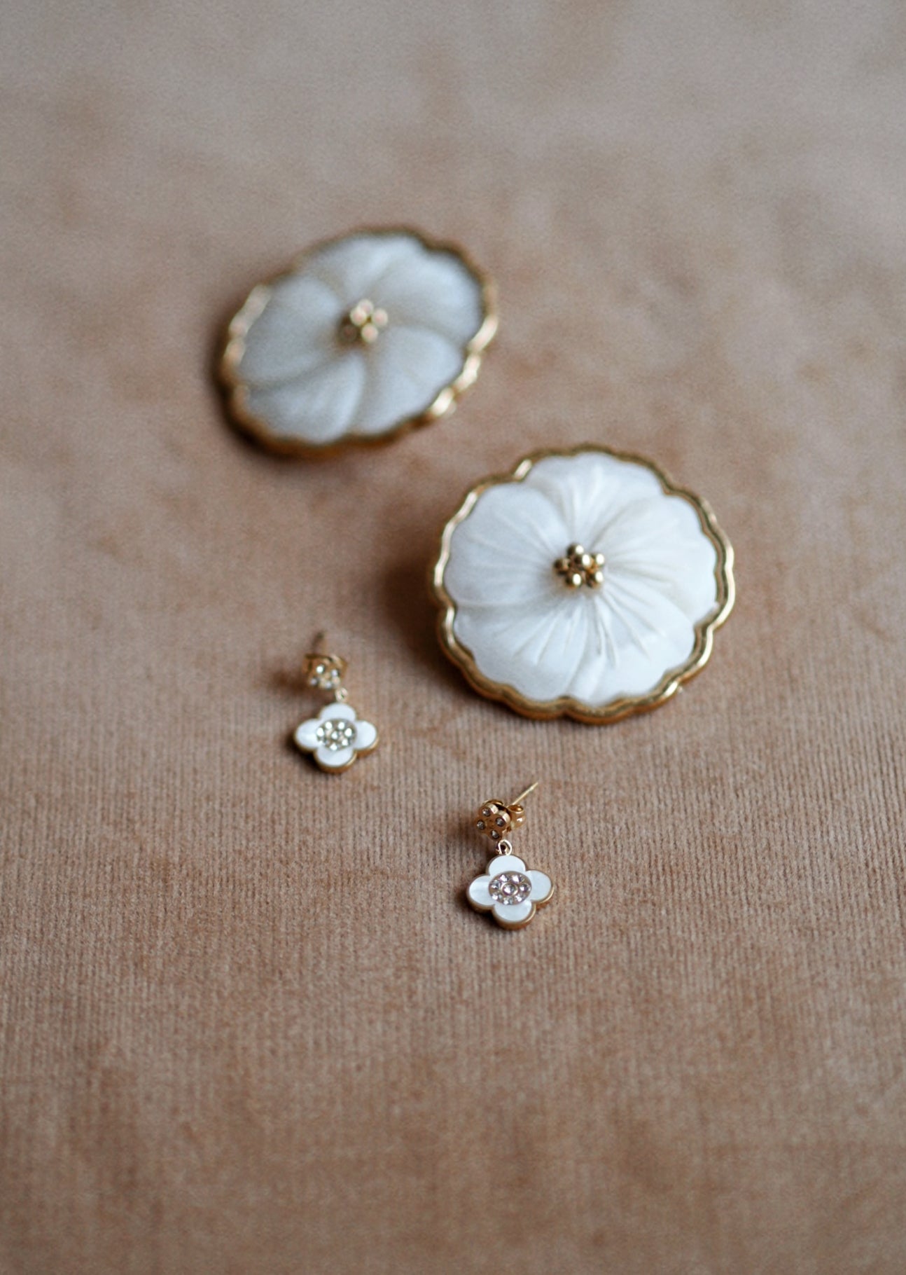 Gladys Large Floral Earrings