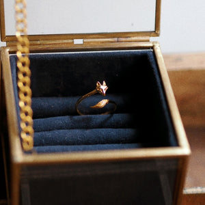 Sterling Silver Fox Ring