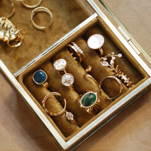 Unique Green Gemstone Ring