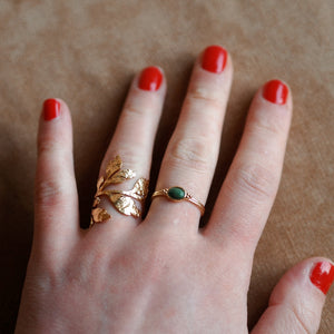 Petra Green Gemstone Ring