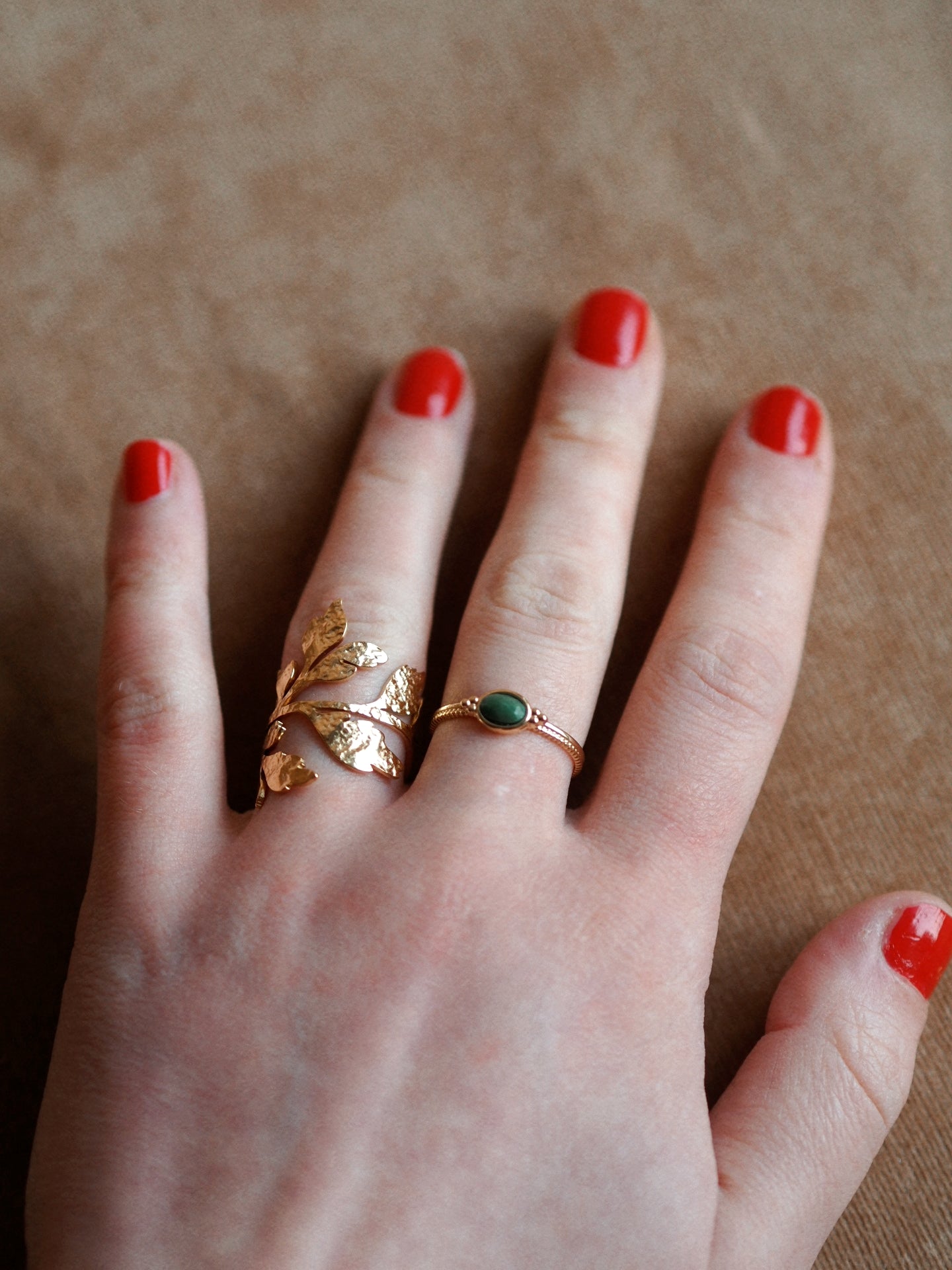 Petra Green Gemstone Ring