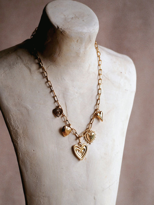 Maja Multiple Heart Necklace