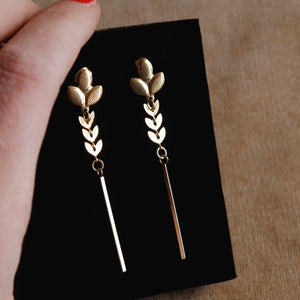 Andrea Atlas Leaf Earrings