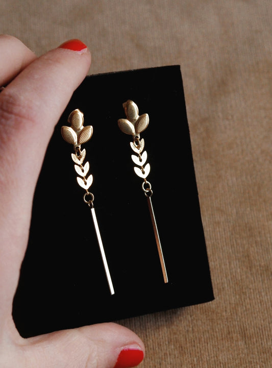Andrea Atlas Leaf Earrings