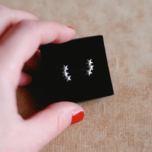 Little Three-Star Stud Earrings