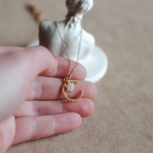 Atlas Necklace Moon and Star