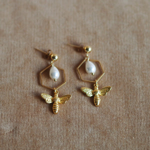 New Atlas Bee Earrings