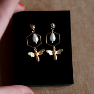 New Atlas Bee Earrings