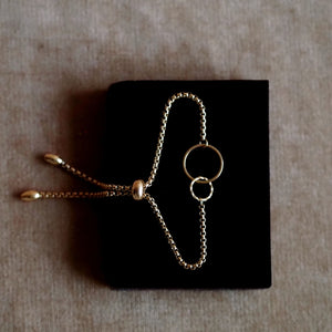 Atlas Adjustable Bracelet Two Circles
