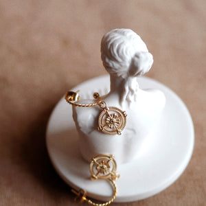 Andrea Atlas Compass Hoops
